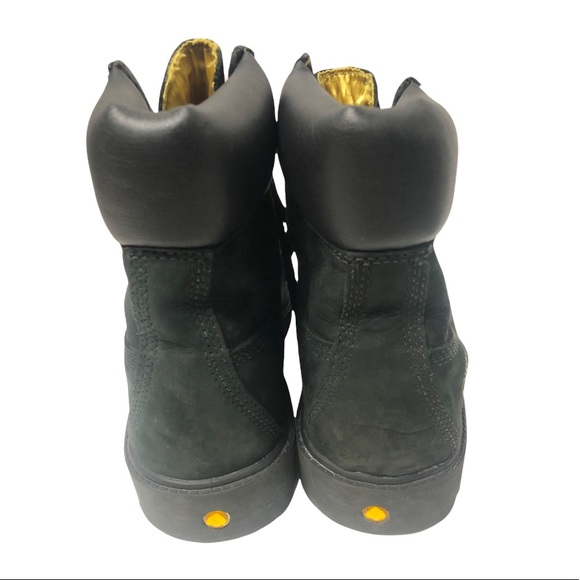 RARE Timberland velvet black boots Women Sz 9.5 - Picture 6 of 13